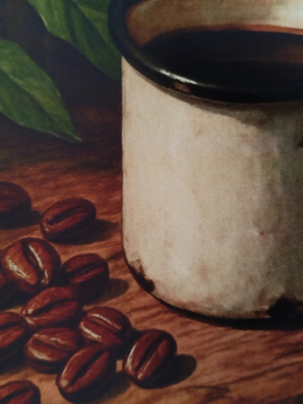 Affiche A4 - Poster cuisine café noir affiche vintage A4