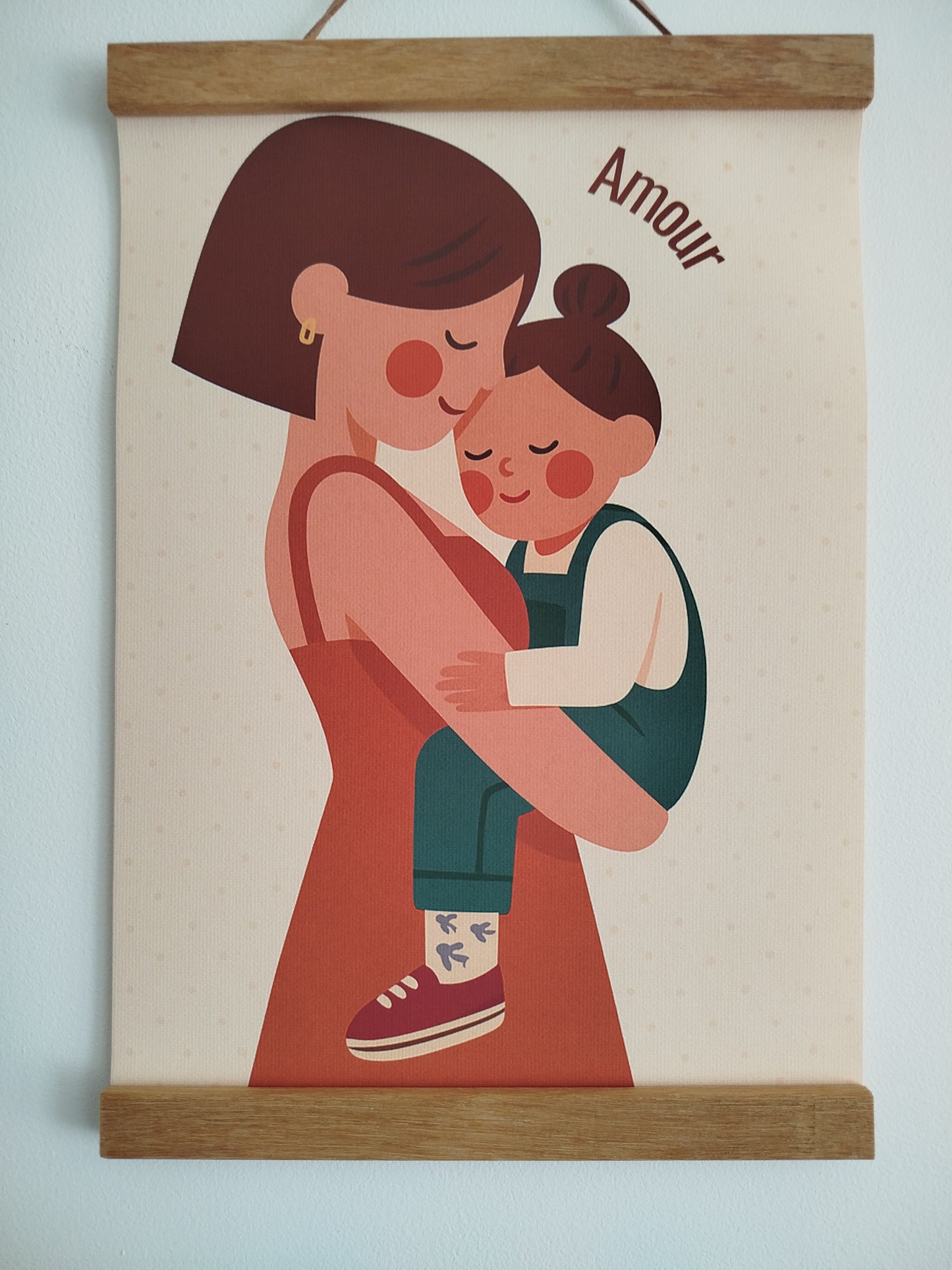 Affiche murale chambre enfant - Affiche amour famille - Maman - Amour maternel - Cadeaux de naissance