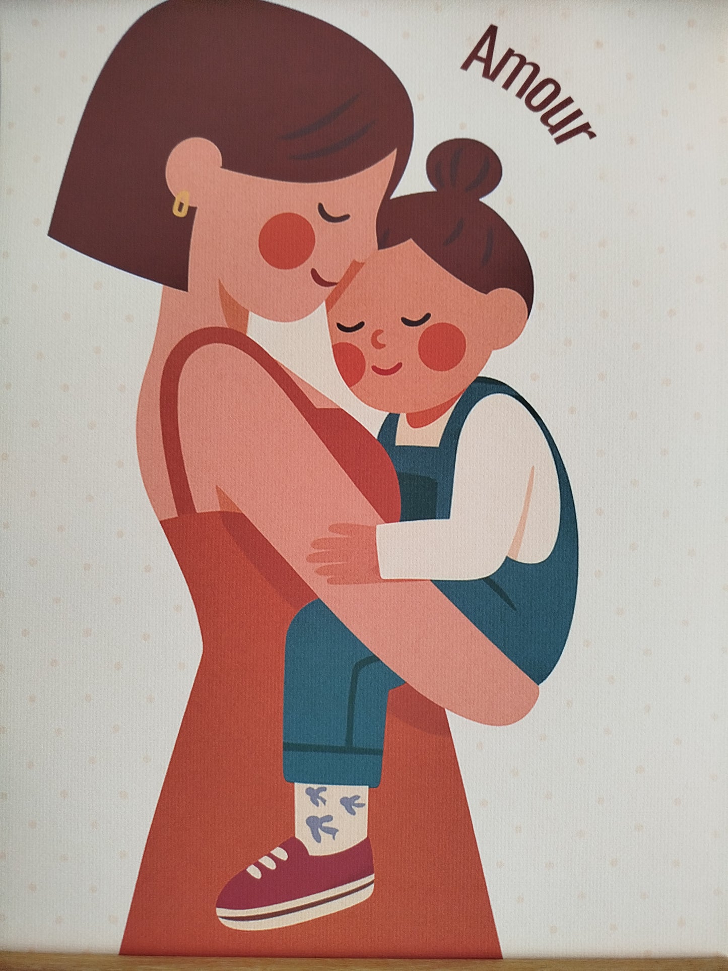 Affiche murale chambre enfant - Affiche amour famille - Maman - Amour maternel - Cadeaux de naissance