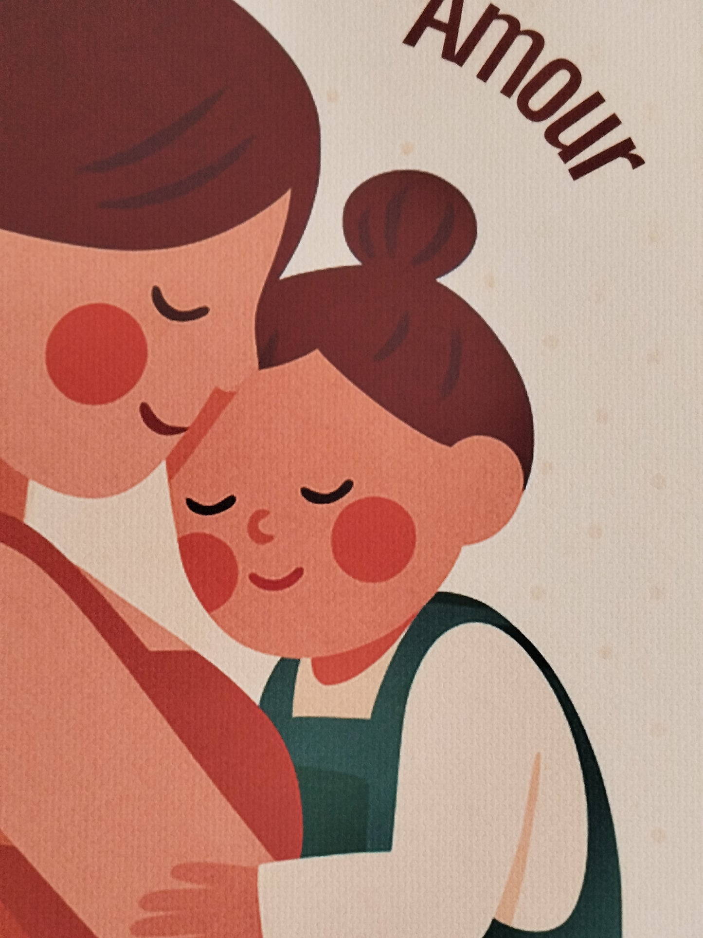 Affiche murale chambre enfant - Affiche amour famille - Maman - Amour maternel - Cadeaux de naissance