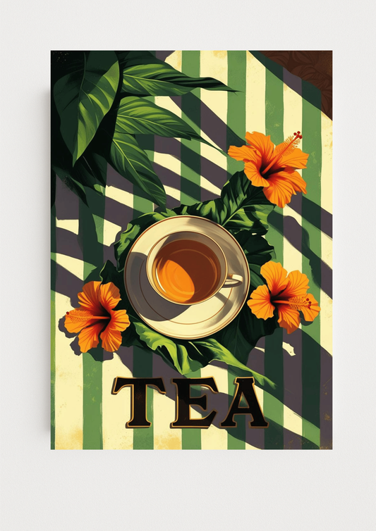 Collection Thé - Affiche Tea A4 – Poster Thé Décoratif | Déco Murale Cuisine & Coffee Corner