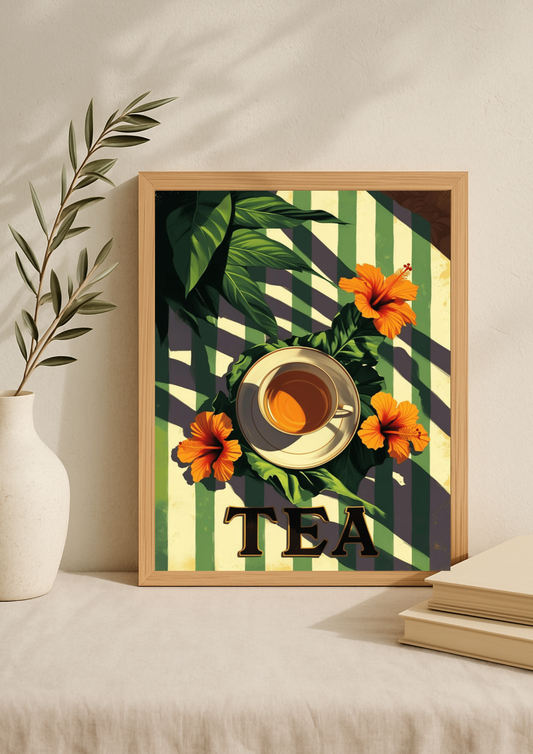 Collection Thé - Affiche Tea A4 – Poster Thé Décoratif | Déco Murale Cuisine & Coffee Corner