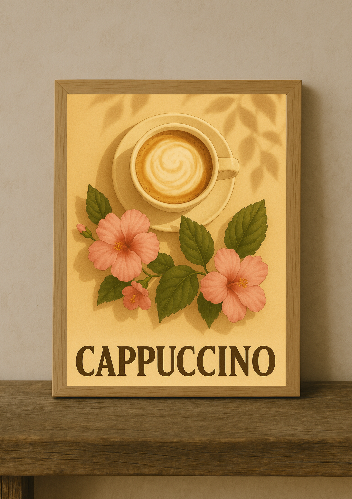 Affiche Cappuccino A4 – Poster Café Décoratif | Déco Murale Cuisine