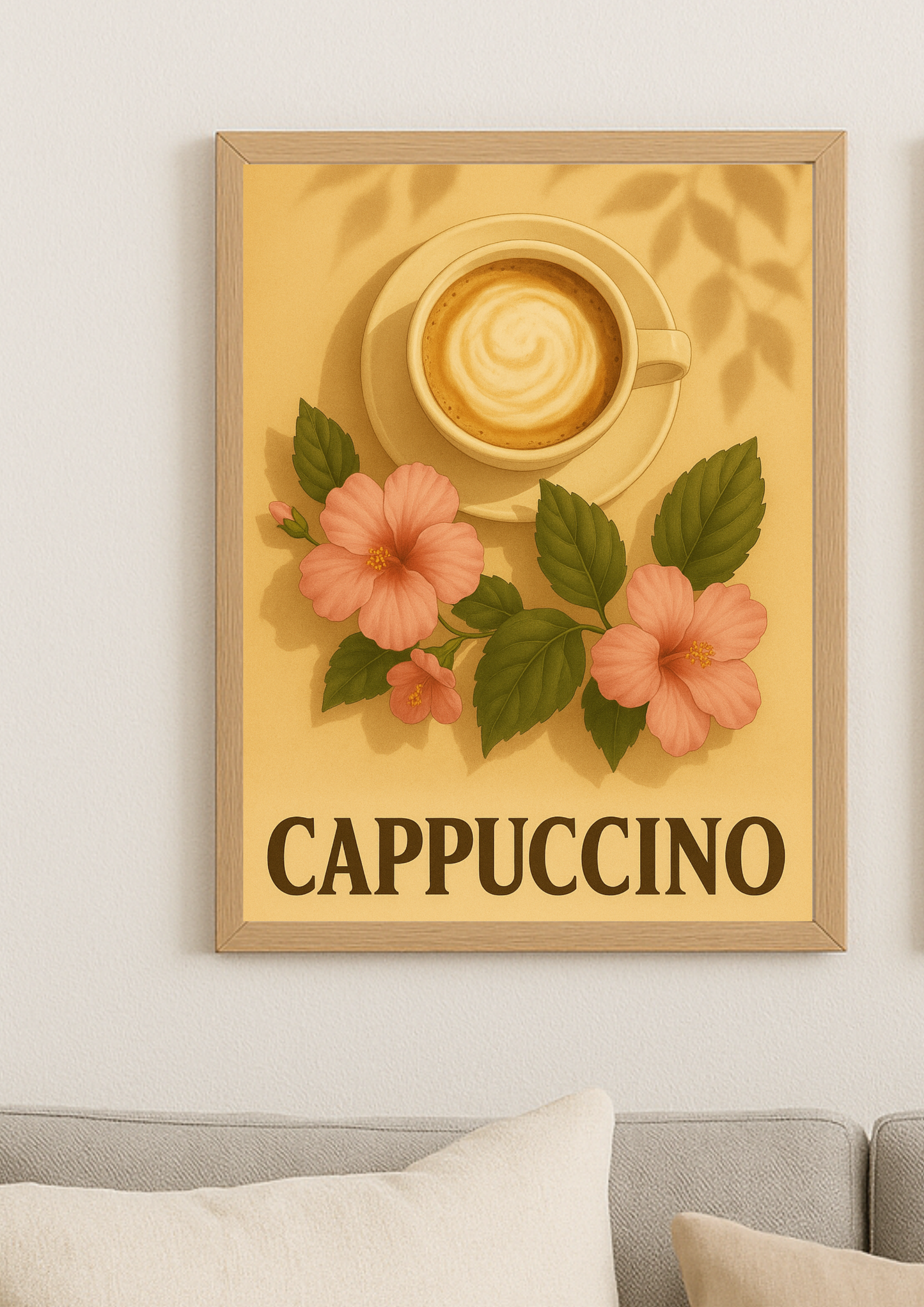 Affiche Cappuccino A4 – Poster Café Décoratif | Déco Murale Cuisine