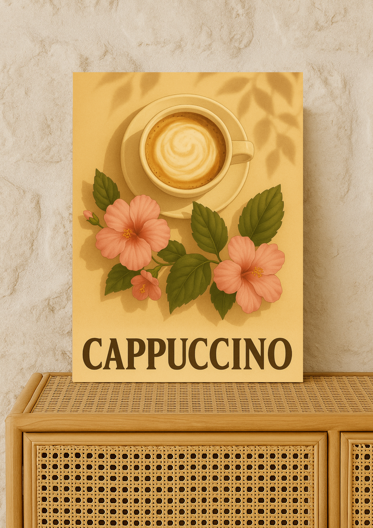 Affiche Cappuccino A4 – Poster Café Décoratif | Déco Murale Cuisine