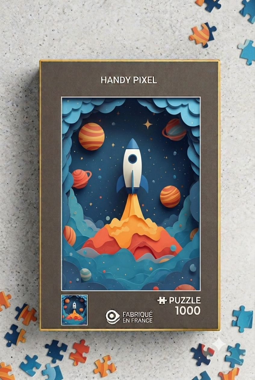 PUZZLE 1000 pièces Fusée