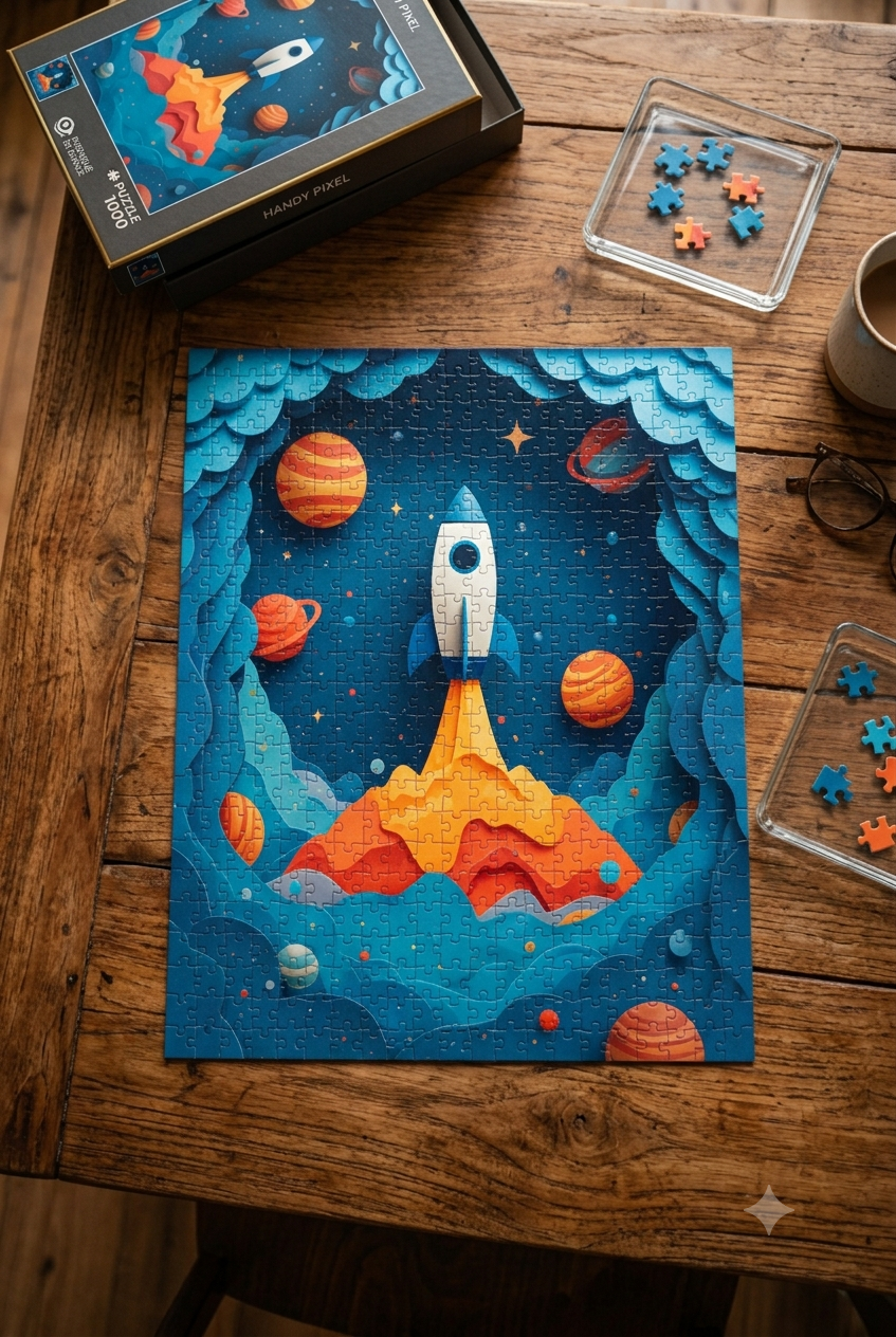 PUZZLE 1000 pièces Fusée